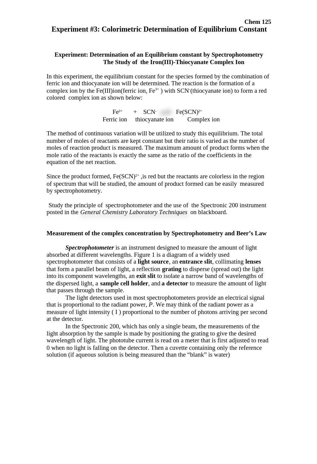 Chem 125_Exp 3_Colorimetric Determination of Equilibrium Constant.docx_dvmeaj0t858_page1