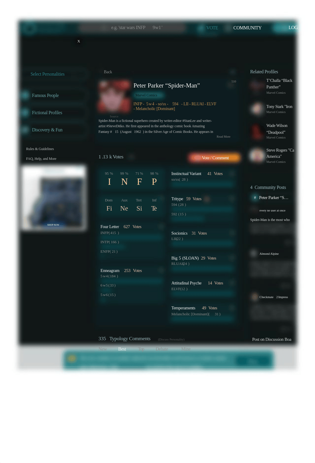 Peter Parker "Spider-Man" - Marvel Comics MBTI - Personality Database ™️.pdf_dvmo00fj9bn_page1