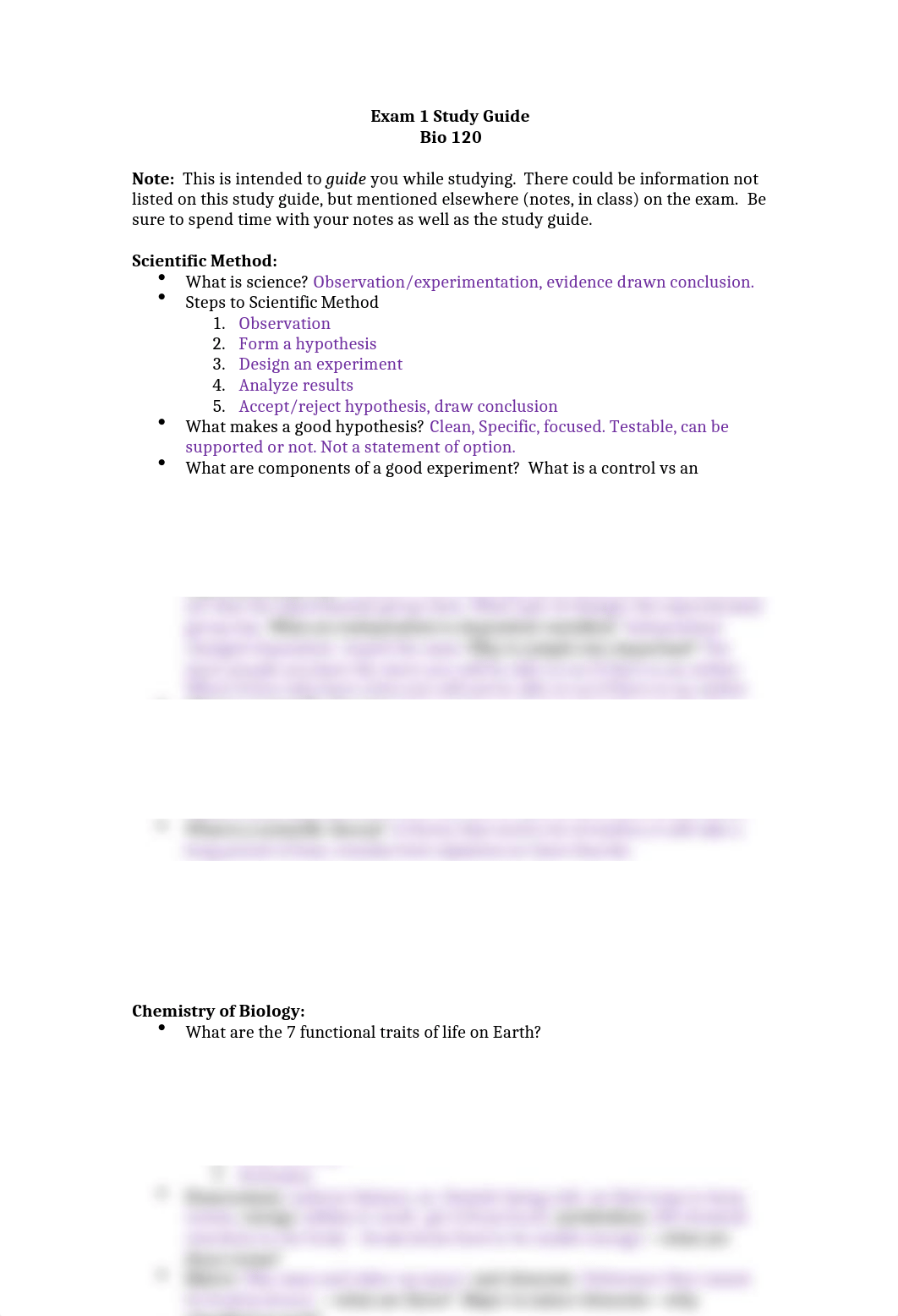 Bio 120 Exam 1 Study Guide.docx_dvmxkpfbk0t_page1