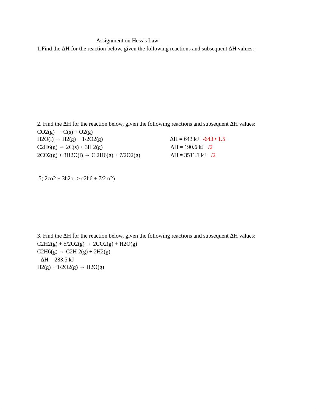 Assignment  on Hess's Law.pdf_dvn2hnubk1q_page1