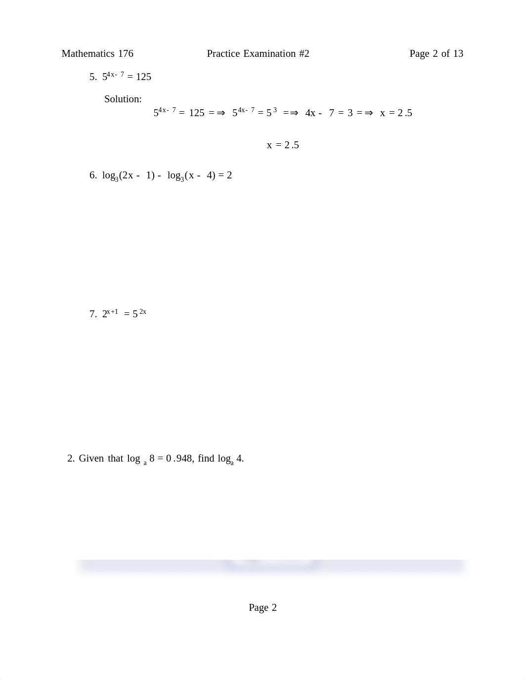 Math 176 P Exam #2 Sol Fa18.pdf_dvn3jdi9ufn_page2