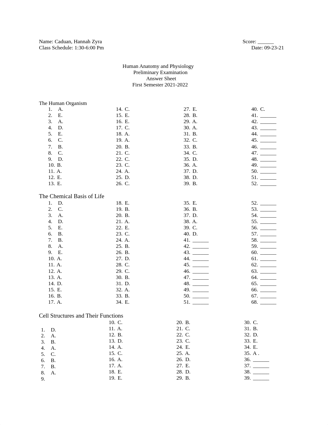 Human Anatomy and Physiology Prelim Exam Answer sheet 1st sem 2021-2022.docx_dvnc2uz57ku_page1