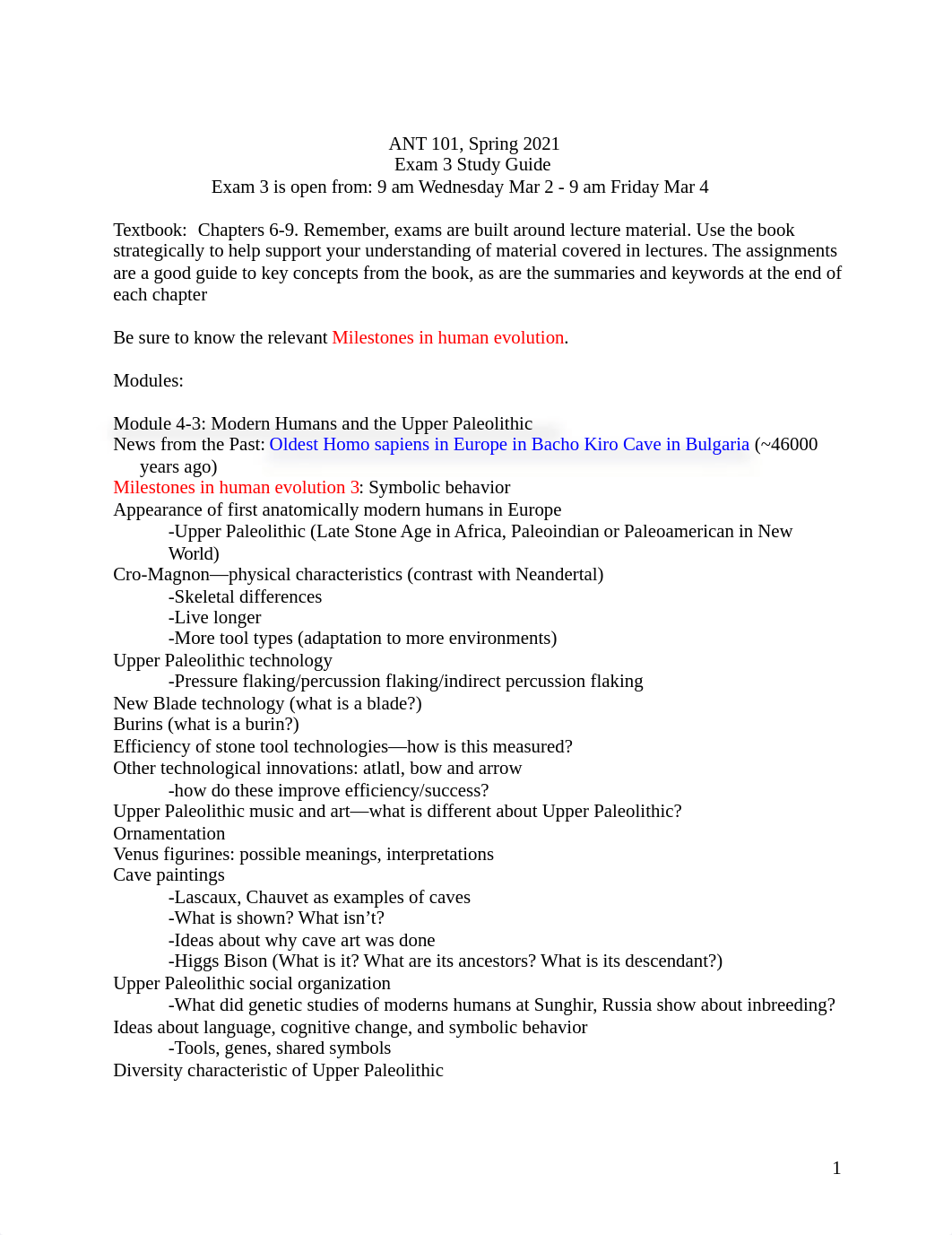 ANT 101-21 Exam 3 Study Guide-Spring2021.doc_dvncy03oibj_page1