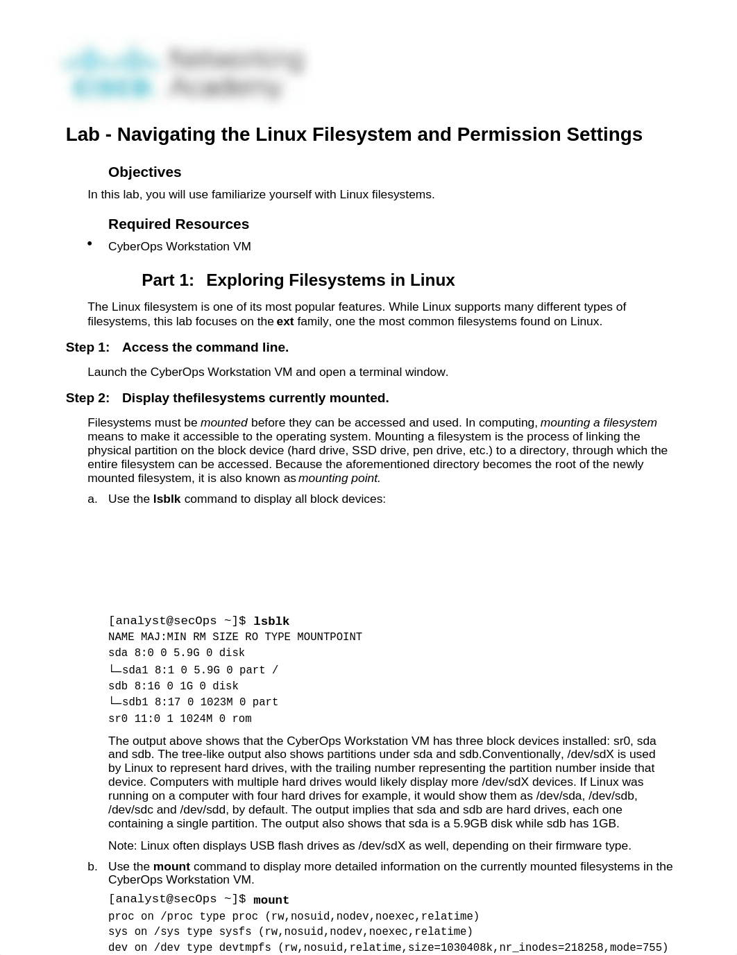 3.2.2.4 Lab - Navigating the Linux Filesystem and Permission Settings.docx_dvolk1an394_page1