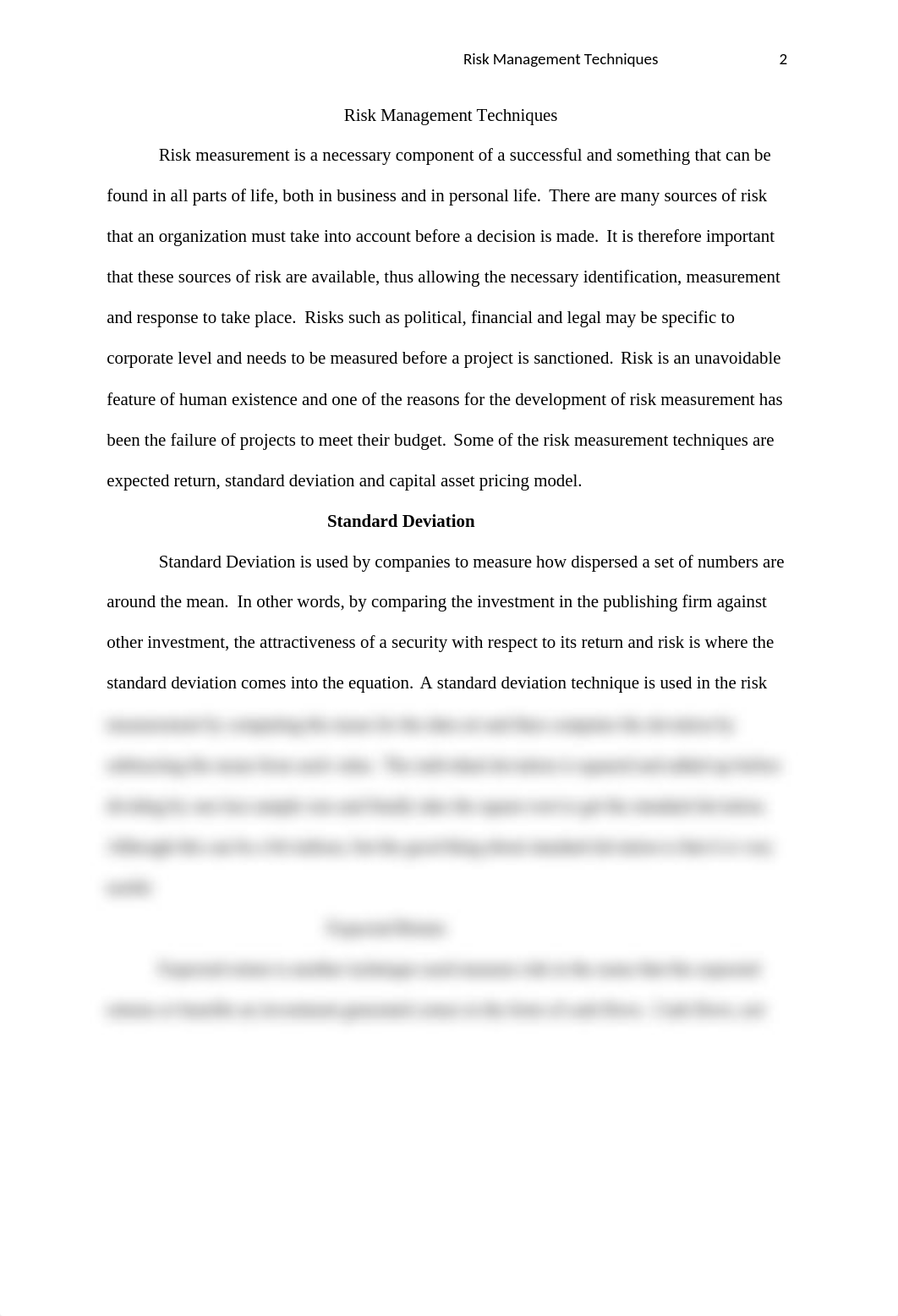 FIN 415 Week 2 Individual Assignment Risk Management Techniques Paper_dvonztjuy0n_page2