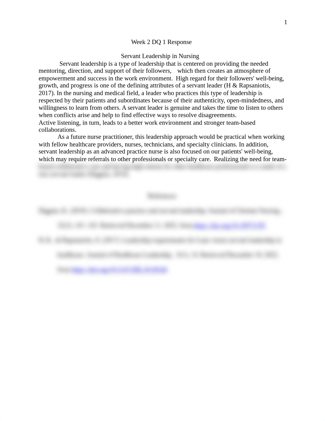 MSN 561 Week 2 DQ 1 Response 2.docx_dvooneptw22_page1