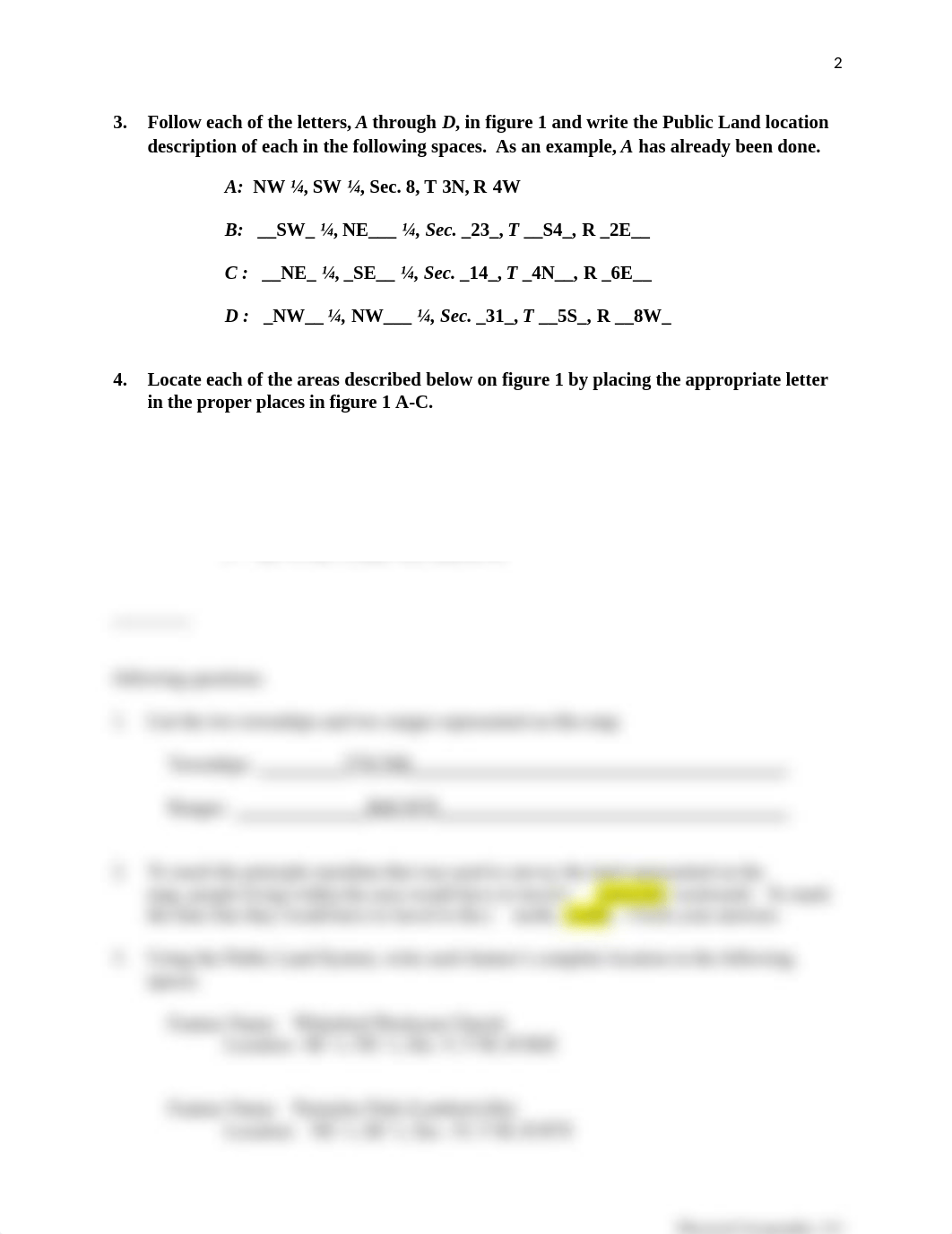 EXERCISE 4 Township & Range System Jocelyn Metz.docx_dvoslybir5i_page2
