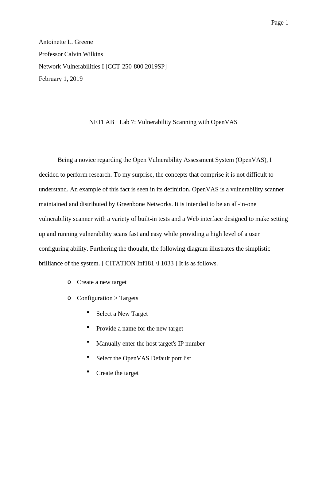 NETLAB+ Lab 7 - Vulnerability Scanning with OpenVAS.docx_dvp6nkl37y8_page1