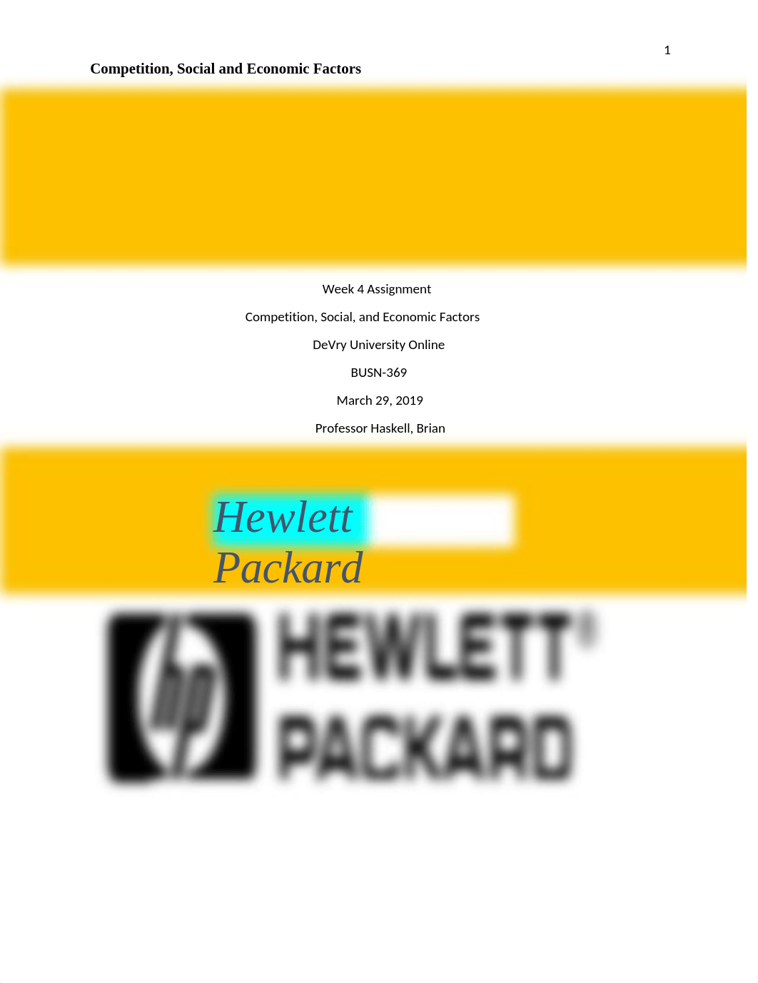 Hewlett Packard Assignment week 4.docx_dvp79a4b2ms_page1