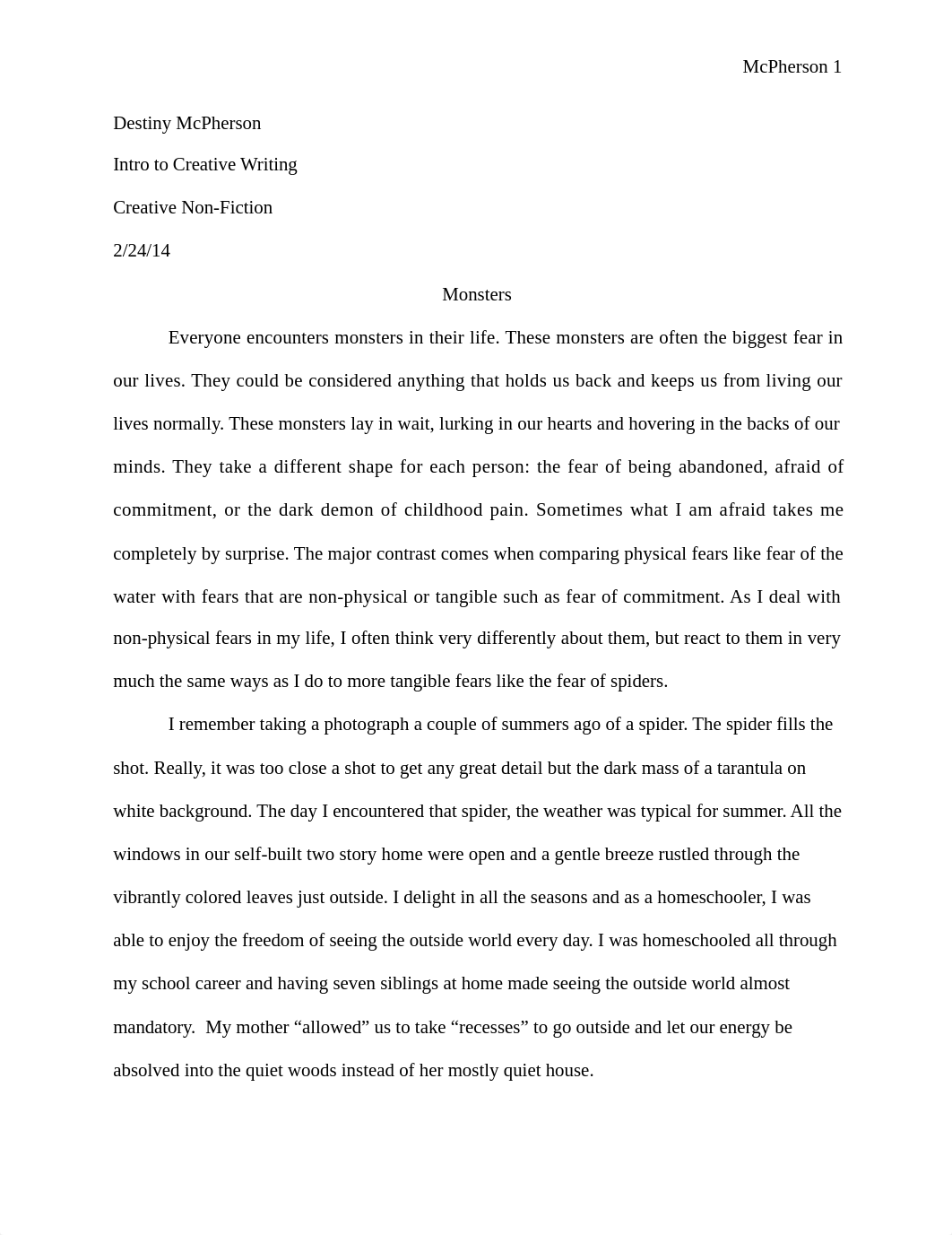 Creative non-Fiction:Creative Writing Essay_dvpaczz00fc_page1