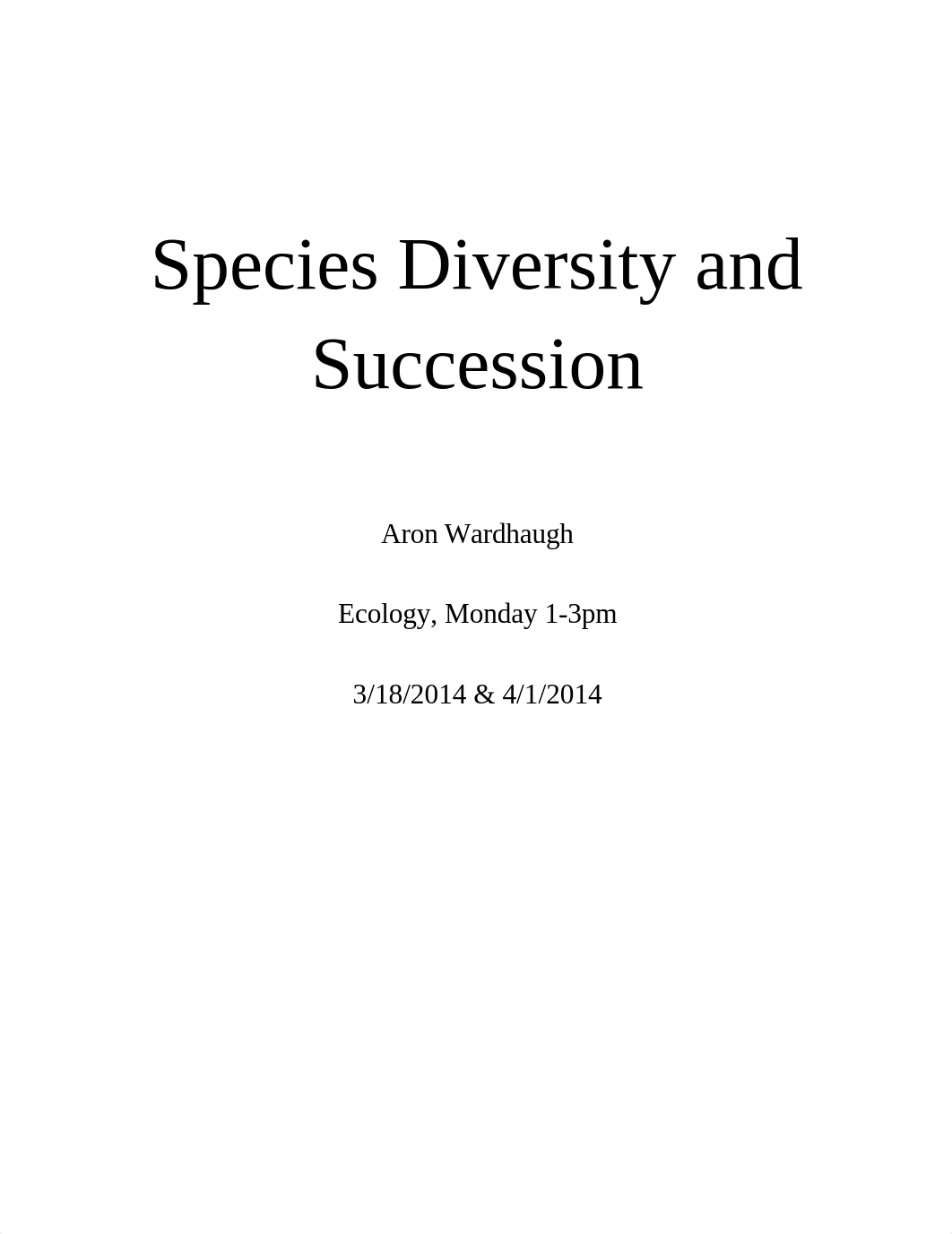 Lab 4 Species Diversity and Succession_dvpchoc1eui_page1