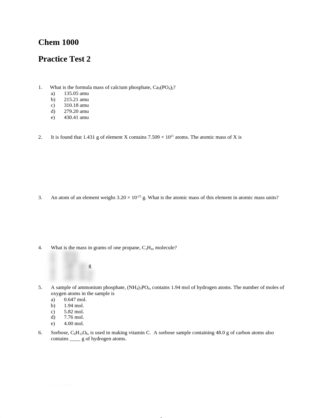 Chem 1000 Test 2 PRACTICE.docx_dvpi0gl9a19_page1