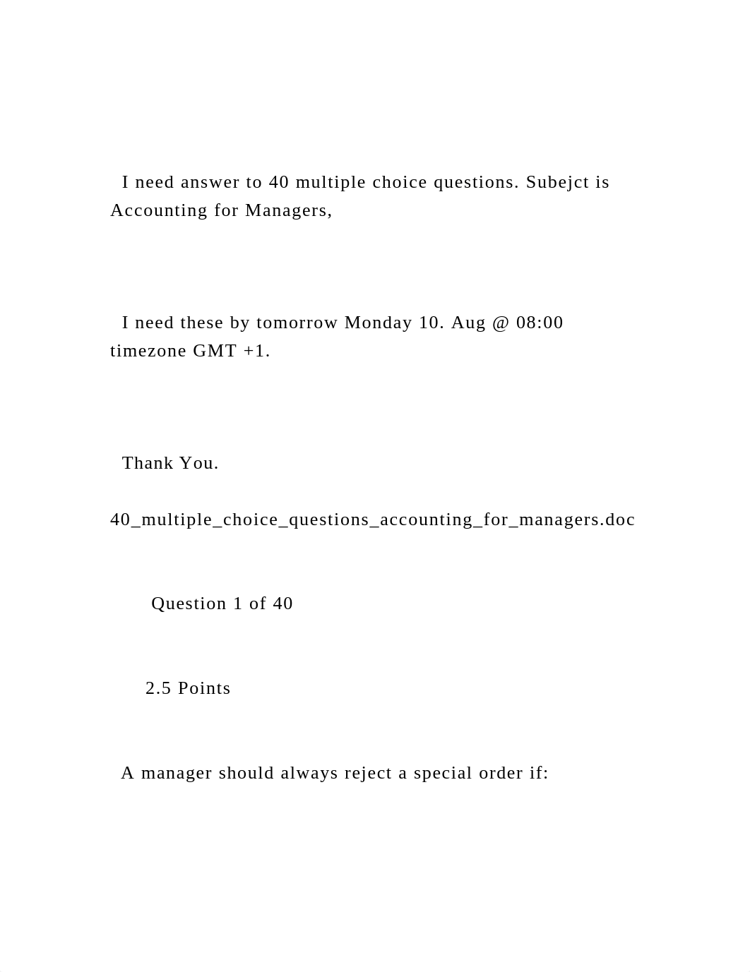 I need answer to 40 multiple choice questions. Subejct is Accou.docx_dvpidhprlb6_page2