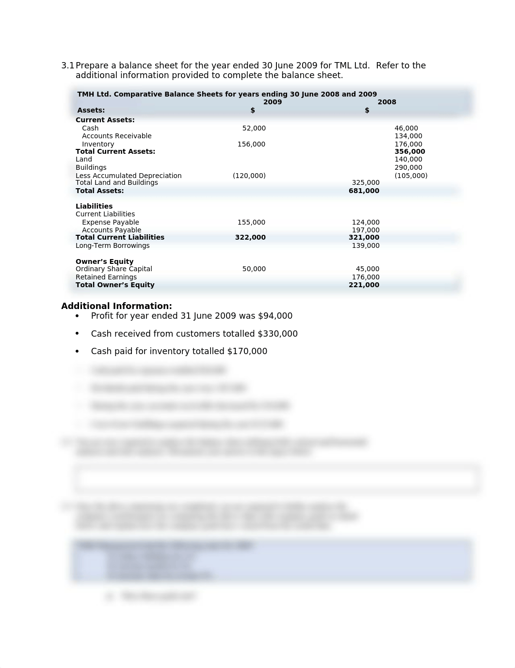 Prepare a balance sheet for the year ended 30 June 2009 for TML Ltd.docx_dvpj5rjkg9t_page1