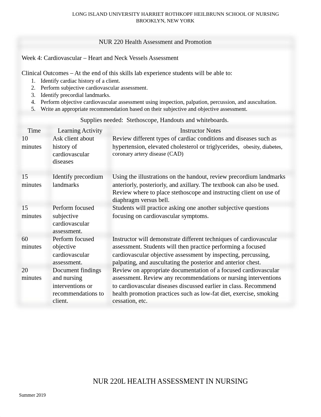 NUR 220L Week 4 Heart and  Neck Vessels Assessment submission.docx_dvpk9g4m9p0_page1