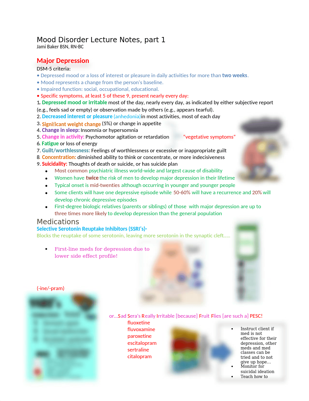 Mood Disorder Lecture Notes-Depressive Disorders.docx_dvpl13vyzuo_page1