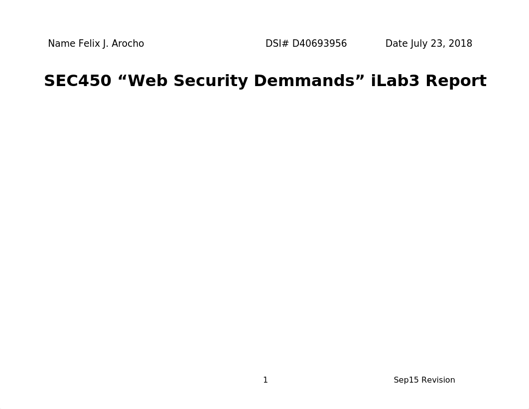 SEC450_iLab3_Web_Security_Demmands_Report_W3.docx_dvpqw9z6lzf_page1