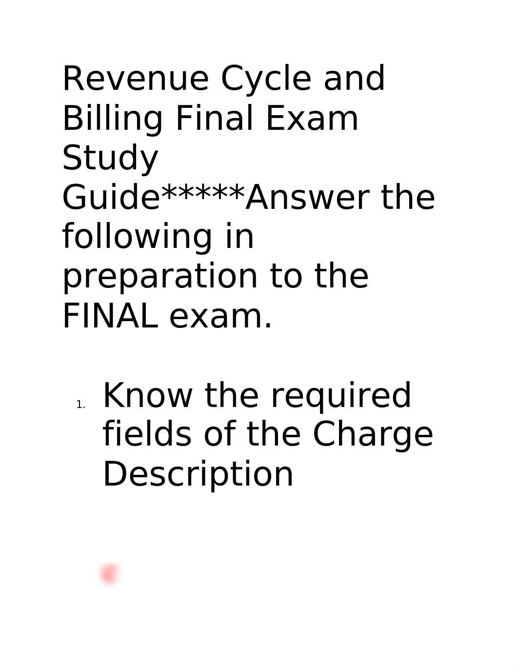 Revenue Cycle and Billing Final Exam Study Guide.docx_dvpvifw3vto_page1