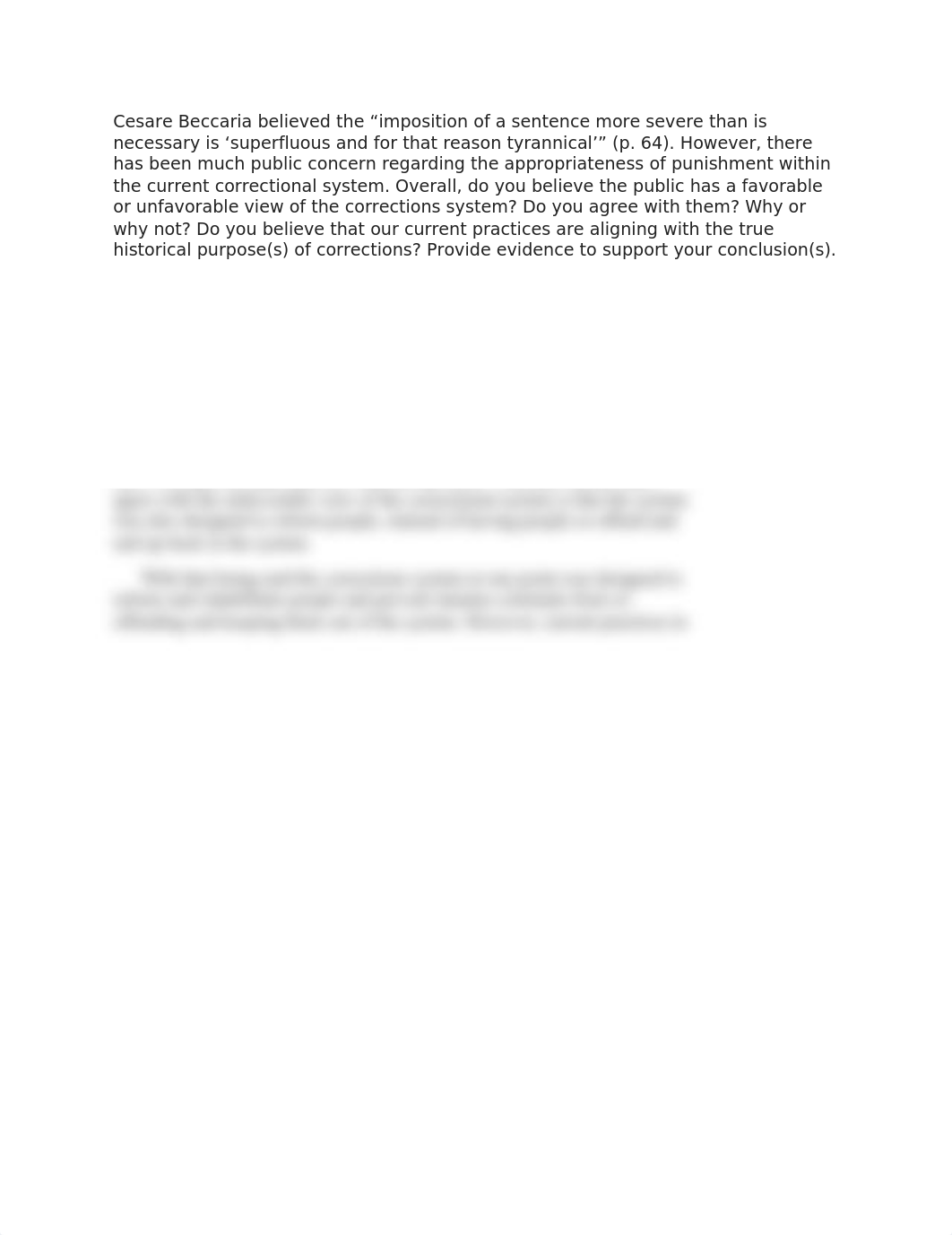 CJUS 320 Purposes and Views of Corrections Discussion.docx_dvq6pa7v3rq_page1