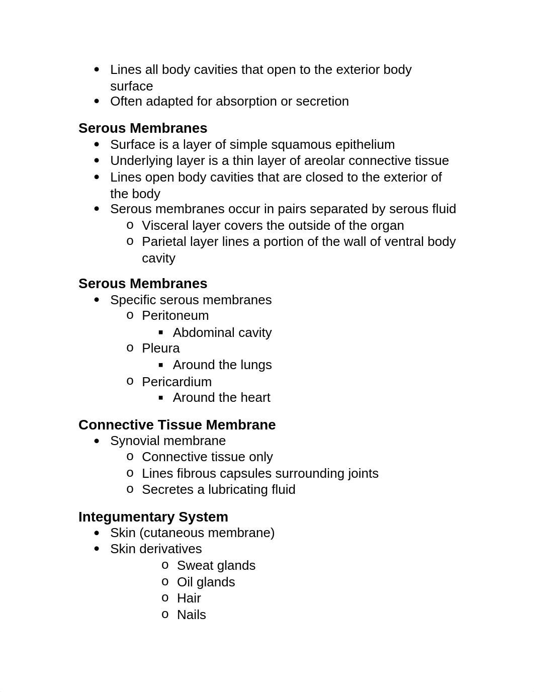 Bio106 Basic A&P Ch. 4 Outline, Skin and Body Membranes.docx_dvq7khcvbxi_page2