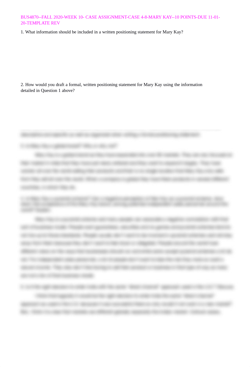 BUS4870--FALL 2020-WEEK 10--- CASE ASSIGNMENT -- MARY KAY DISTRIBUTION IN INDIA--10 POINTS-DUE 11-01_dvqabsevb7s_page1