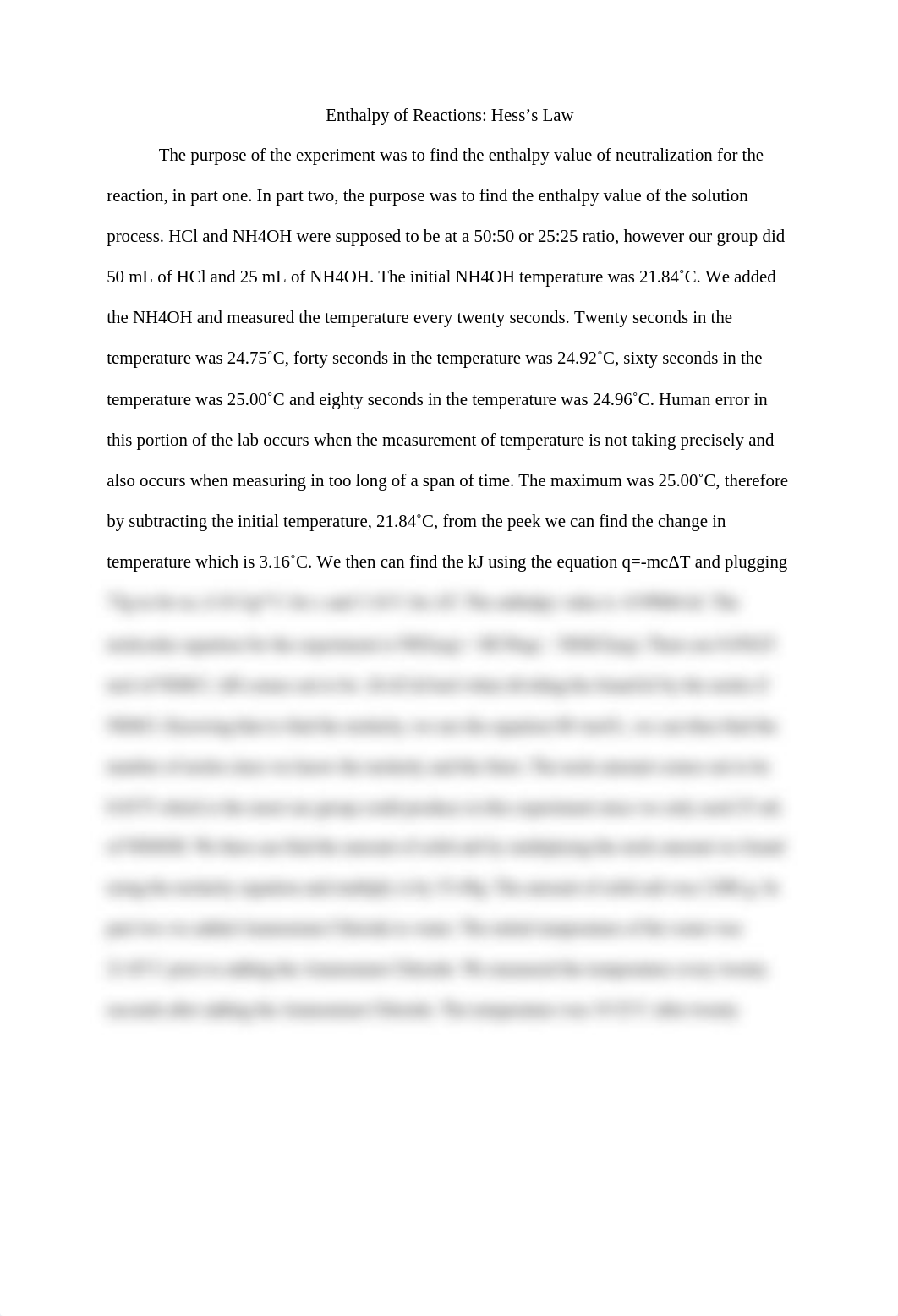 Enthalpy of Reactions: Hess's Lawdocx_dvqc1d6v5cr_page1