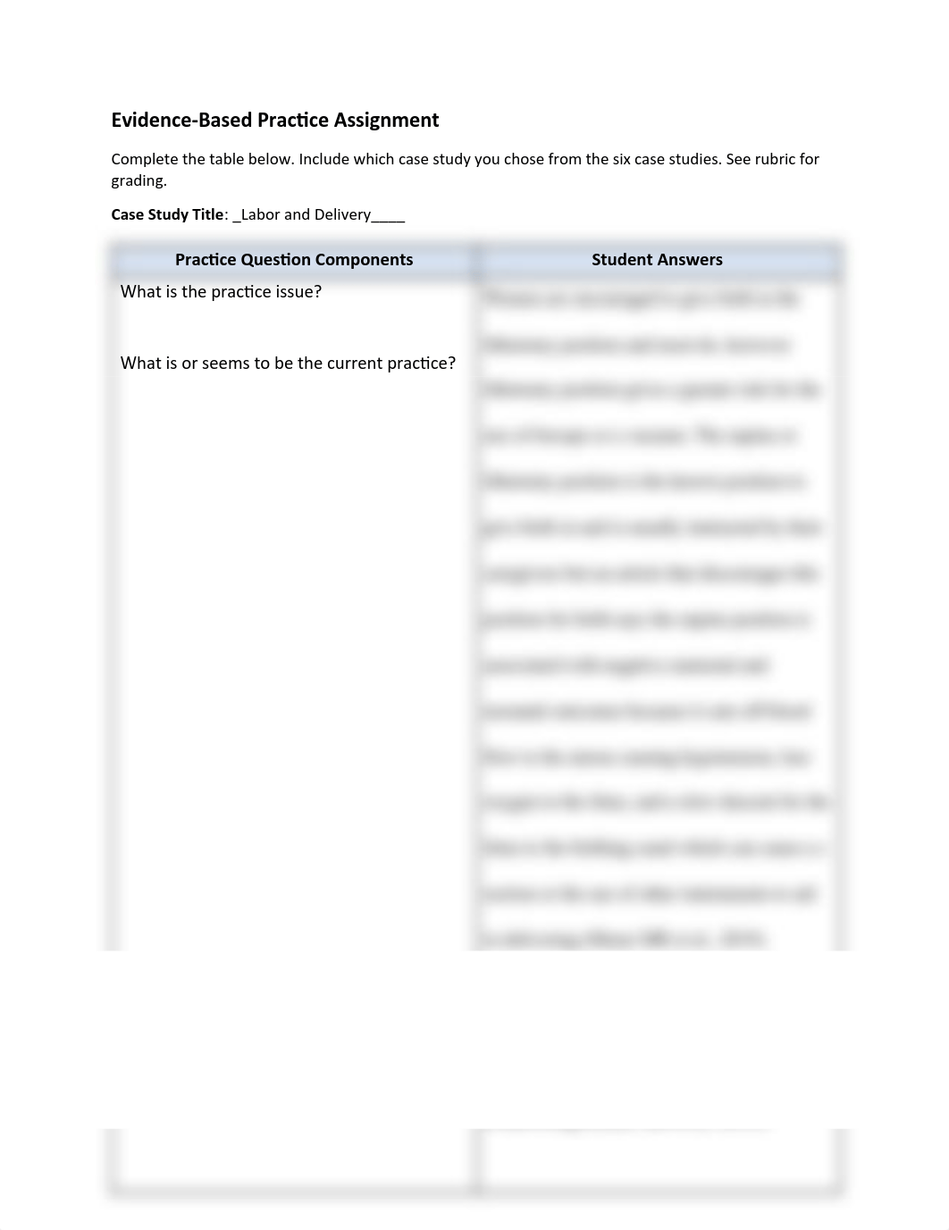 Evidence Based Practice Assignment Form.pdf_dvr6iftable_page1