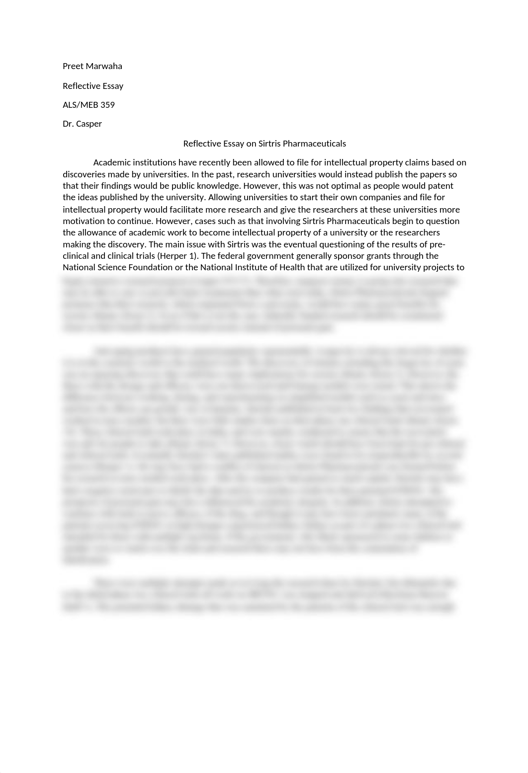 Reflective Essay Sirtris.docx_dvrgir94mq6_page1