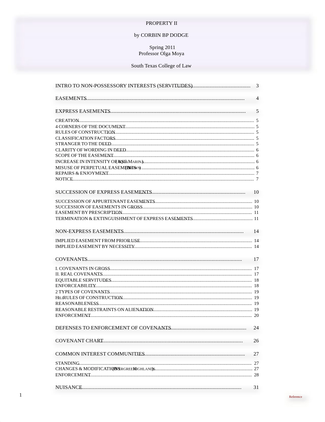 Property II Outline Moya- DODGE OUTLINE.pdf_dvrj6e1y0mf_page1