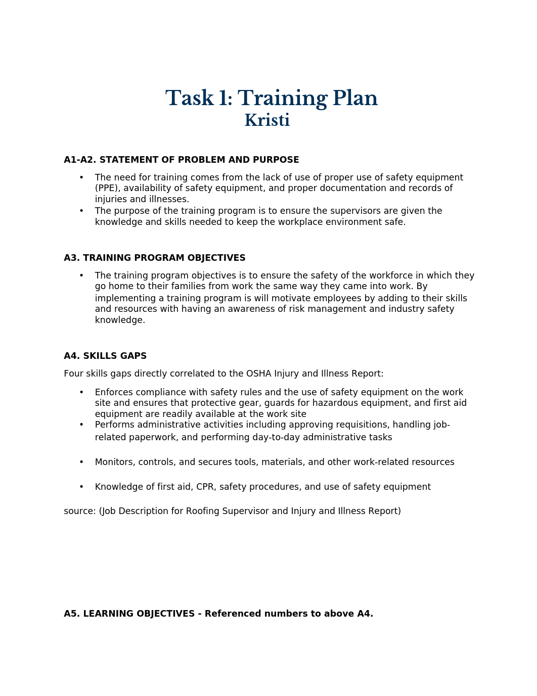 C235 Task 1 Training Plan Revision- Section A14 Training Transfer.docx_dvs4sejeu4j_page1