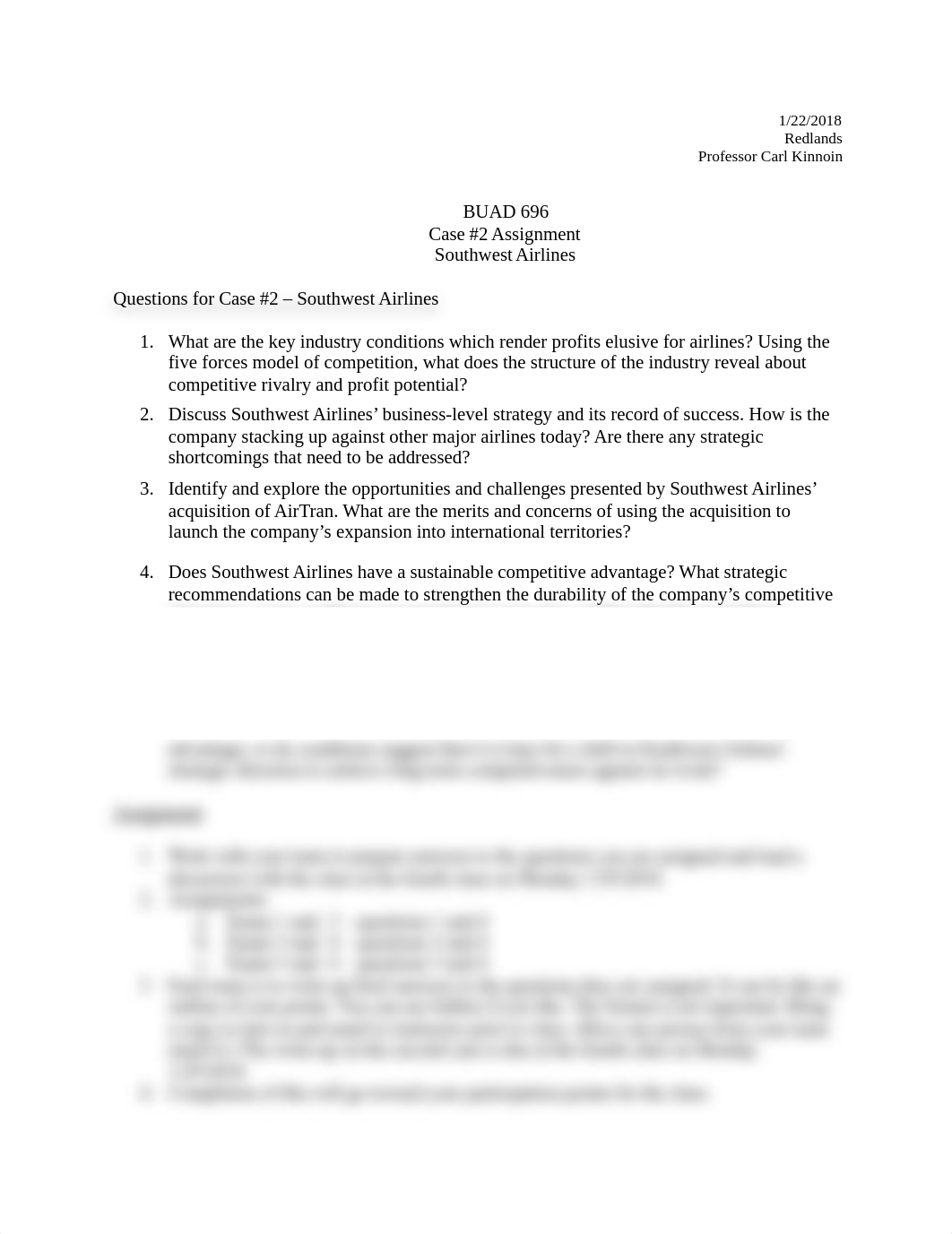 BUAD 696 Case 2 Assignments Southwest Airlines 012218.doc_dvsbs2sdqpg_page1