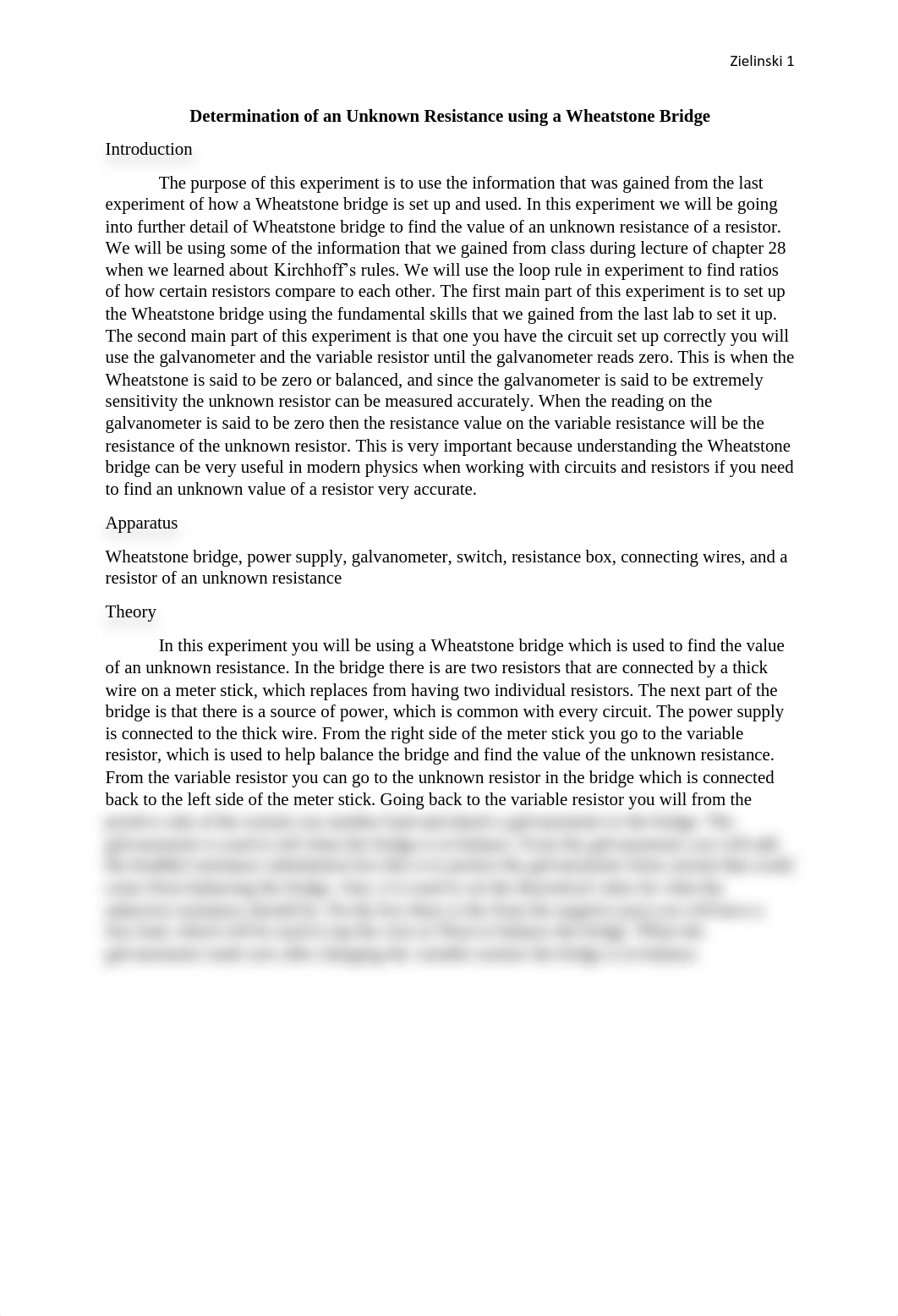 Determination of an Unknown Resistance using a Wheatstone Bridge.pdf_dvsjnqjda1o_page1