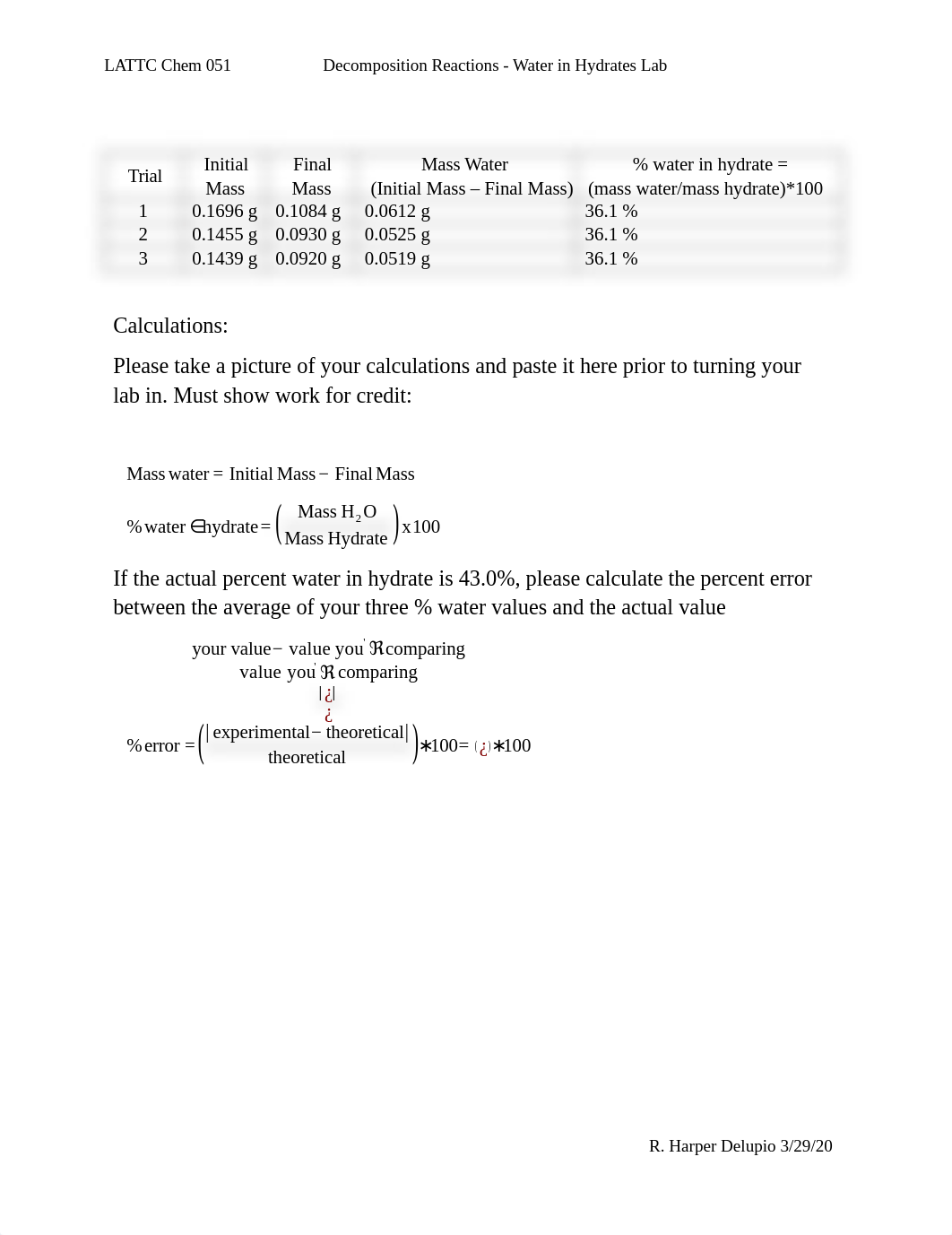 Lab 6_Water In Hydrates (Online) -.docx_dvsqkwi7zle_page1