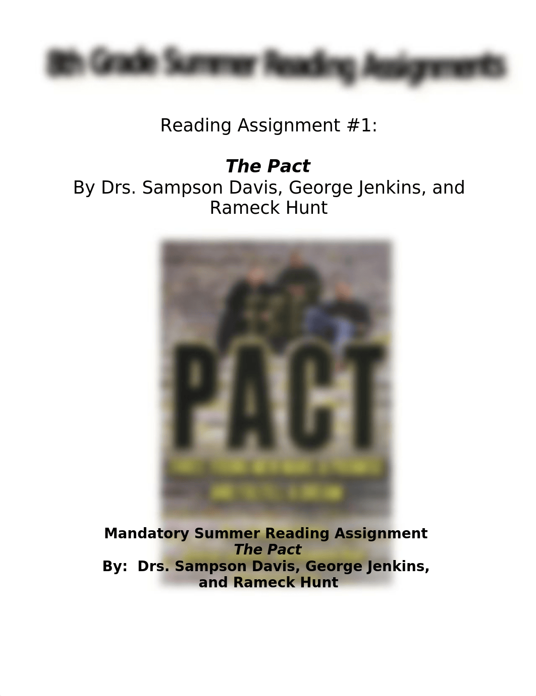 8th Grade Summer Reading Assignment The Pact_dvsviu2itnw_page1