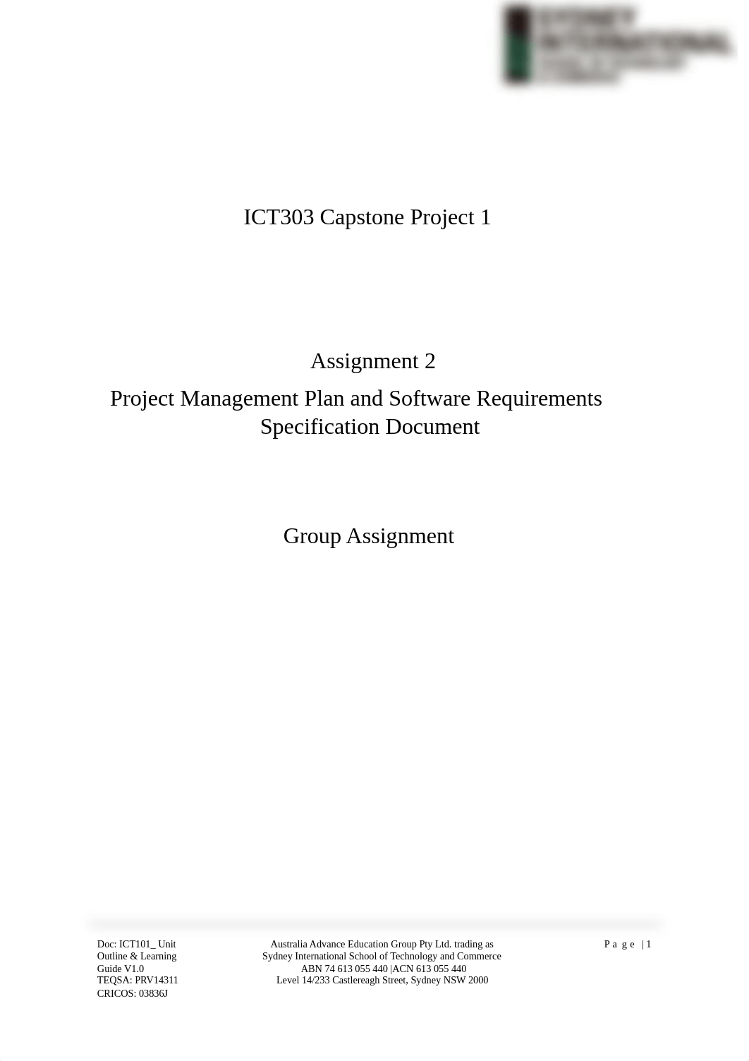 ICT303-Assignment 2.pdf_dvt4xnzlfwr_page1