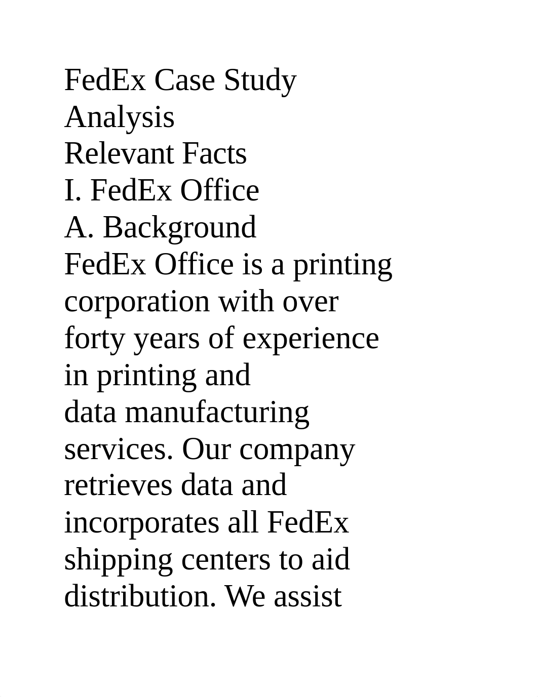 FedEx Case Study Analysis- David Deupree.docx_dvthwweeoch_page1