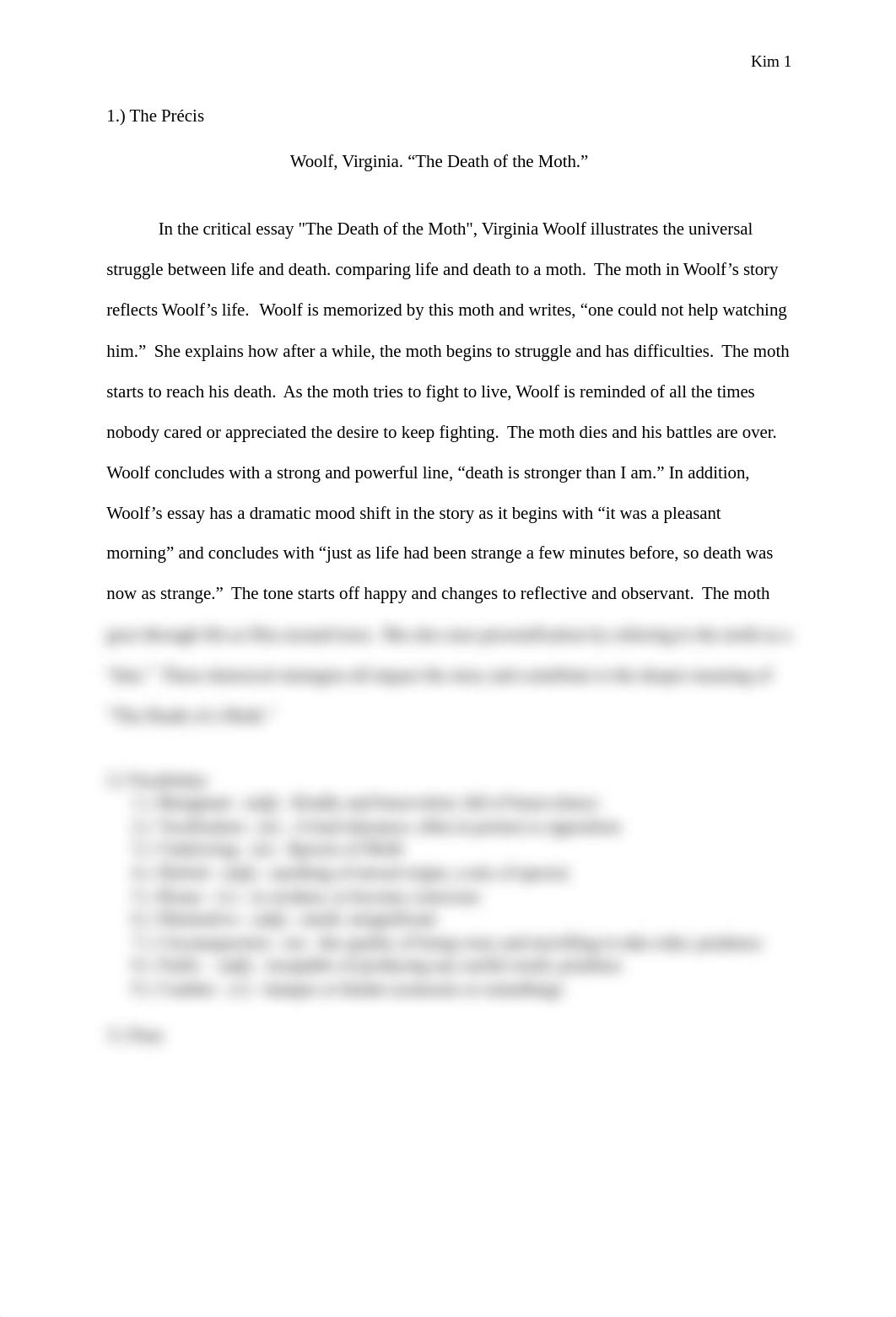 Precis #7 -  The Death of The Moth by Virginia Woolf - Kim, Dong Min.docx_dvtilpnzcds_page1