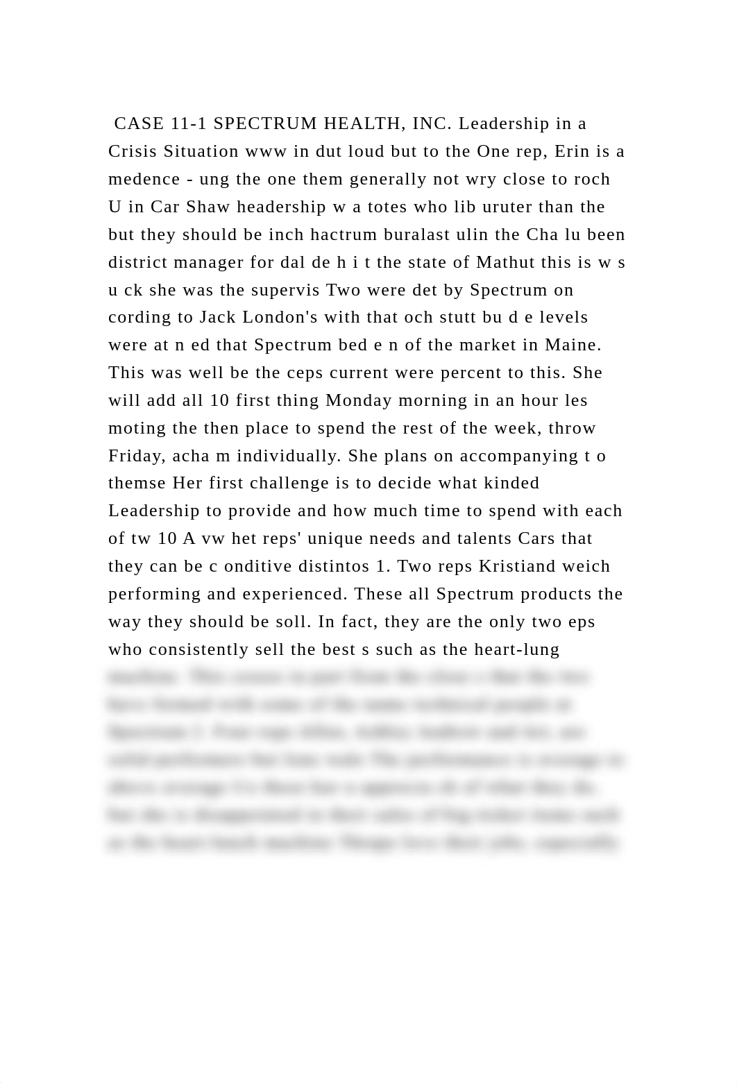 CASE 11-1 SPECTRUM HEALTH, INC. Leadership in a Crisis Situation ww.docx_dvtphb1kaou_page2