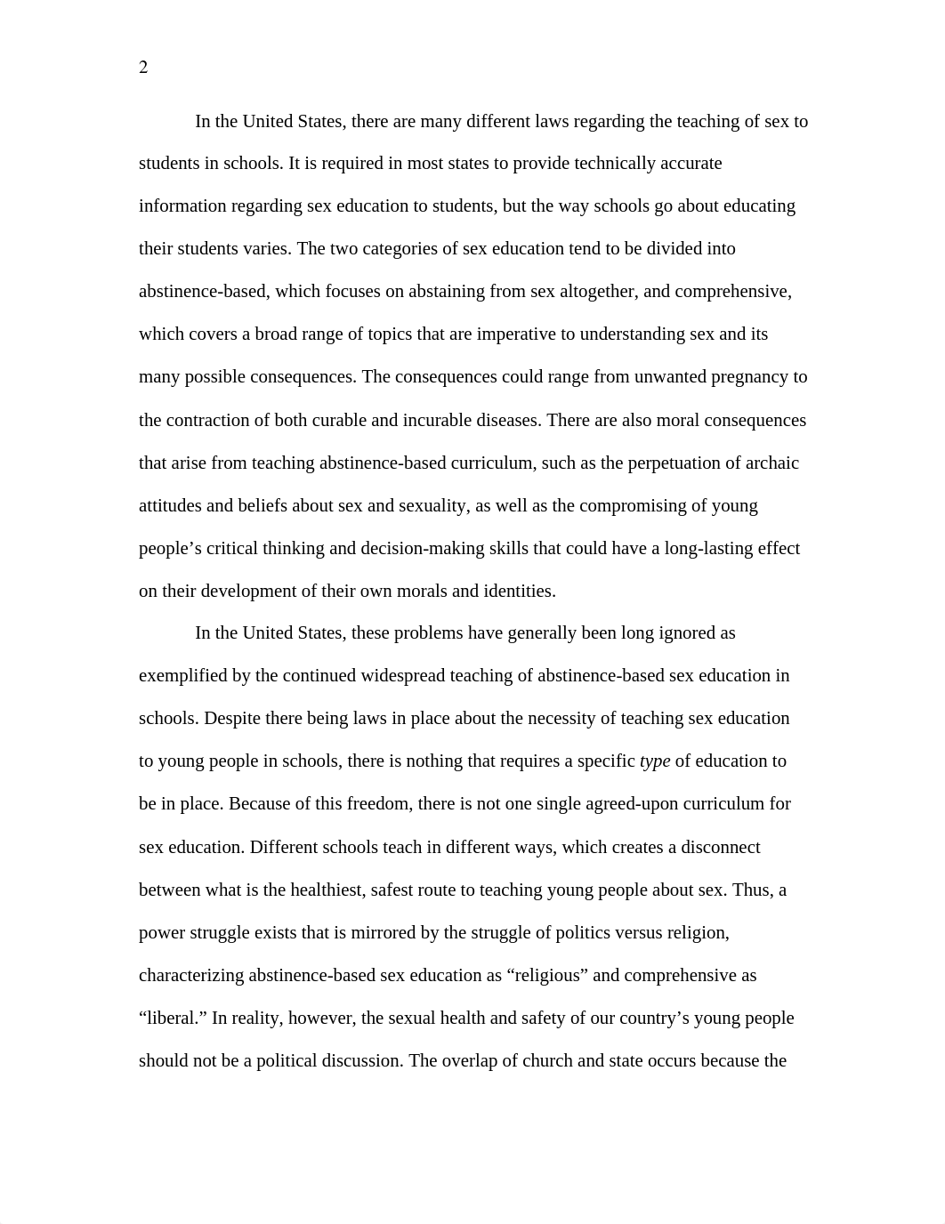 Final Paper on Ethics of Abstinence Sex Education_dvtrd8vsc2b_page2