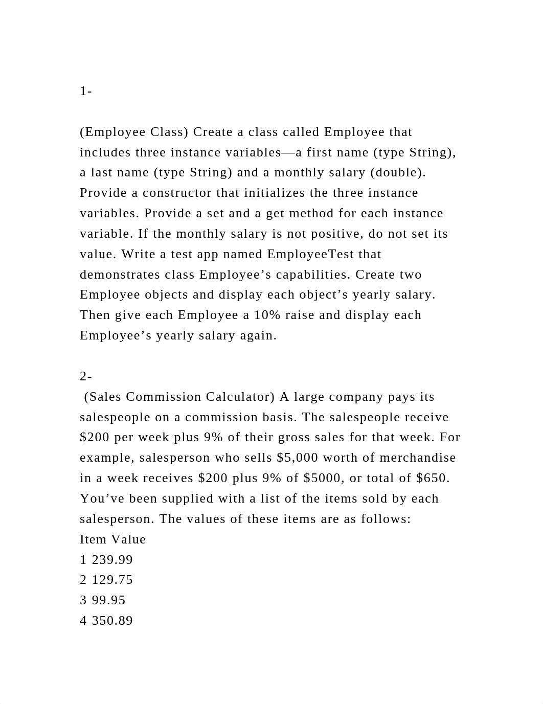 1- (Employee Class) Create a class called Employee that includes.docx_dvtttpaixau_page2