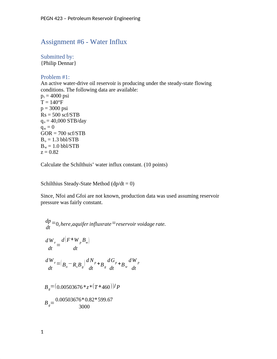 PEGN423 - Assignment 6 - Water Influx (1).docx_dvu3qo7meus_page1