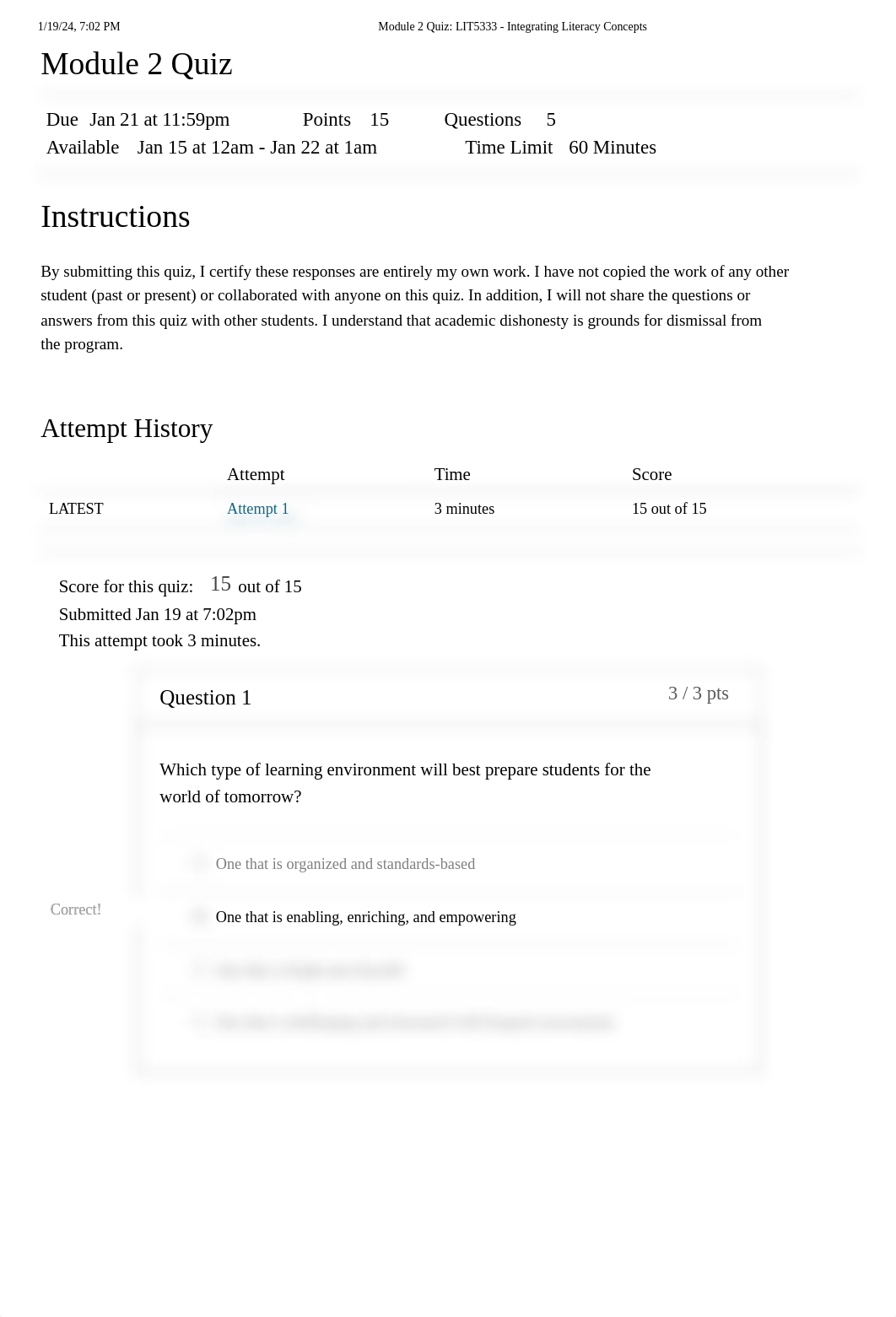 Module 2 Quiz_ LIT5333 - Integrating Literacy Concepts.pdf_dvu8uswcypz_page1