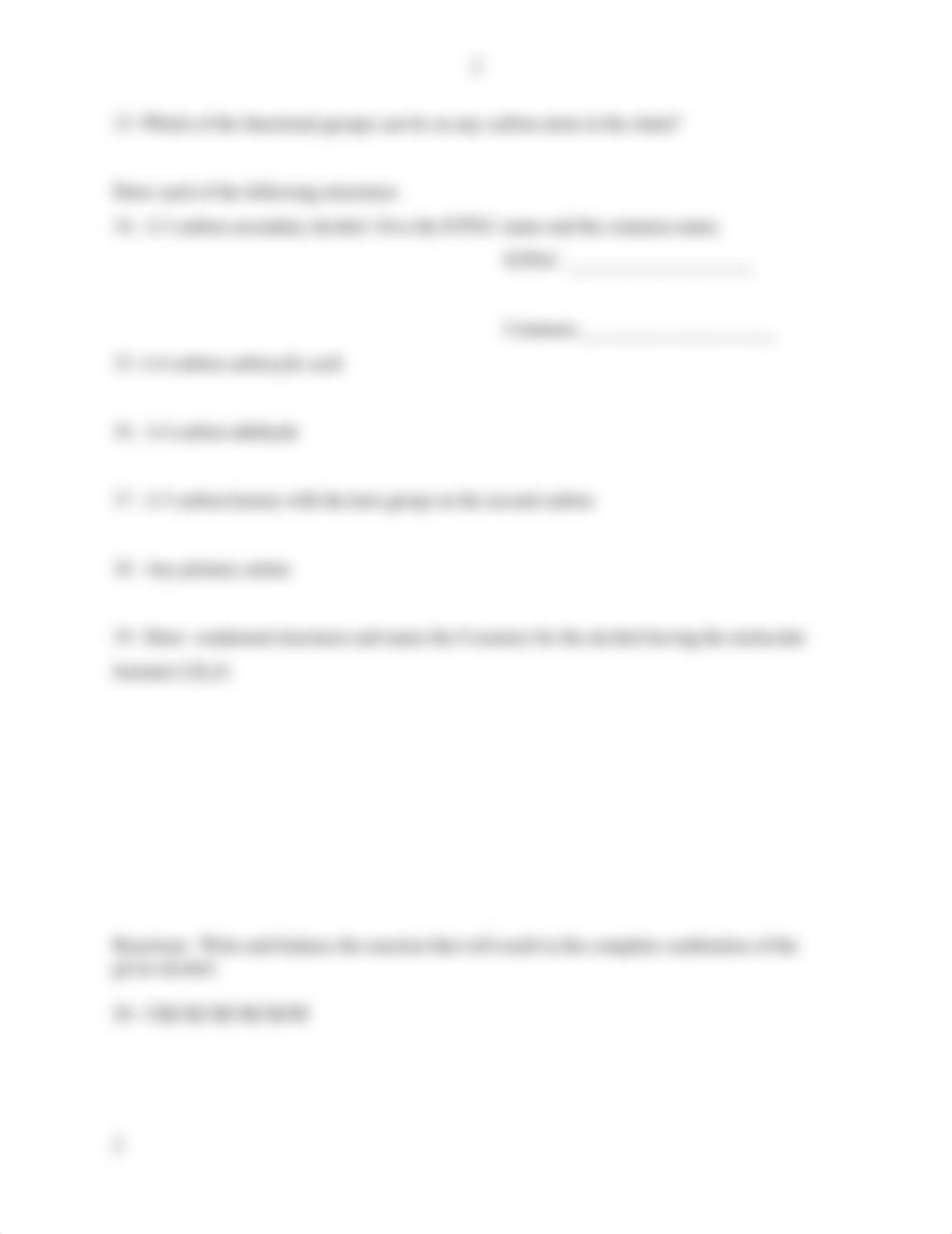 Organic Worksheet 3_Functional Groups and Alcohols, Spring 2022 (March 15).docx_dvub2hr4j02_page2