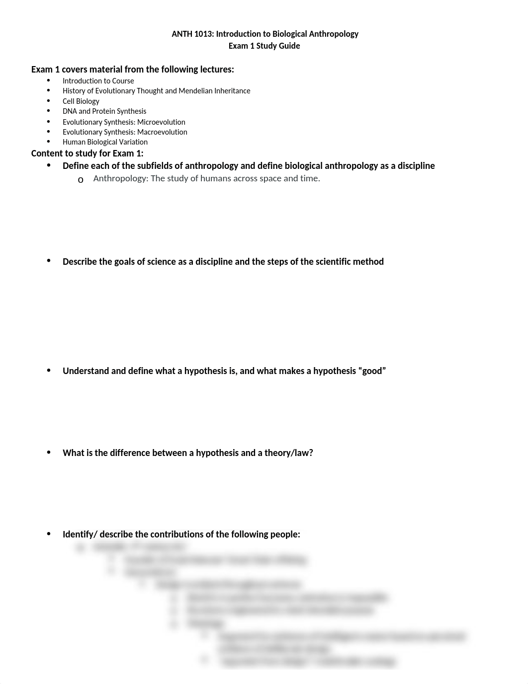 ANTH 1013 Exam 1- Study Guide.docx_dvufvels0mq_page1