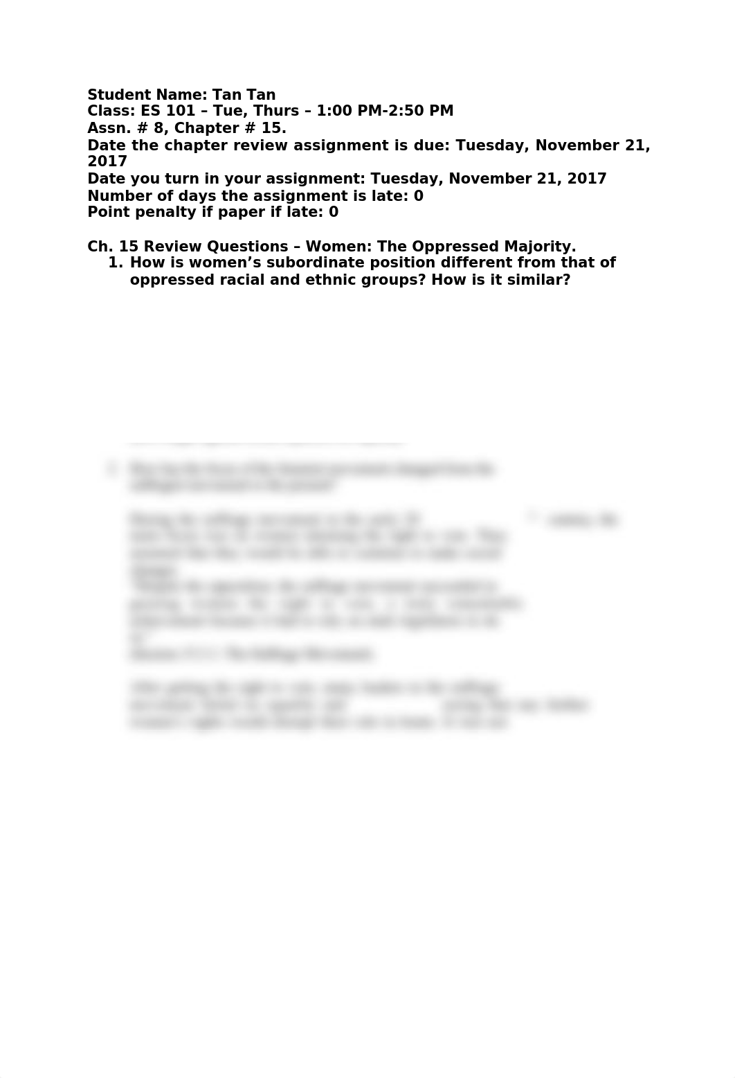 Ch. 15 Review Questions - Women The Oppressed Majority.docx_dvuqt3h8til_page1