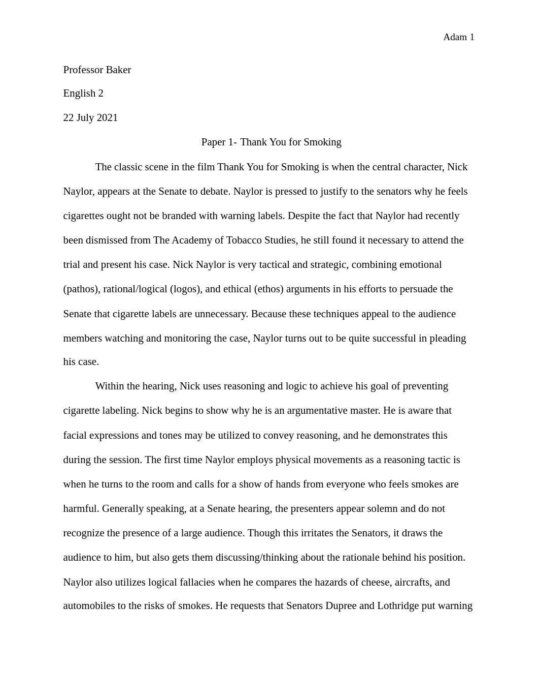 Thank You For Smoking Paper - Final Draft.pdf_dvutcvpuz4n_page1