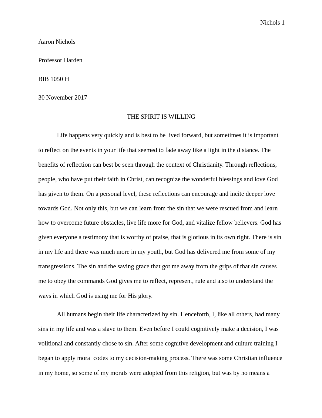 BIB 1050 Three R's Paper.docx_dvv10fxhrof_page1