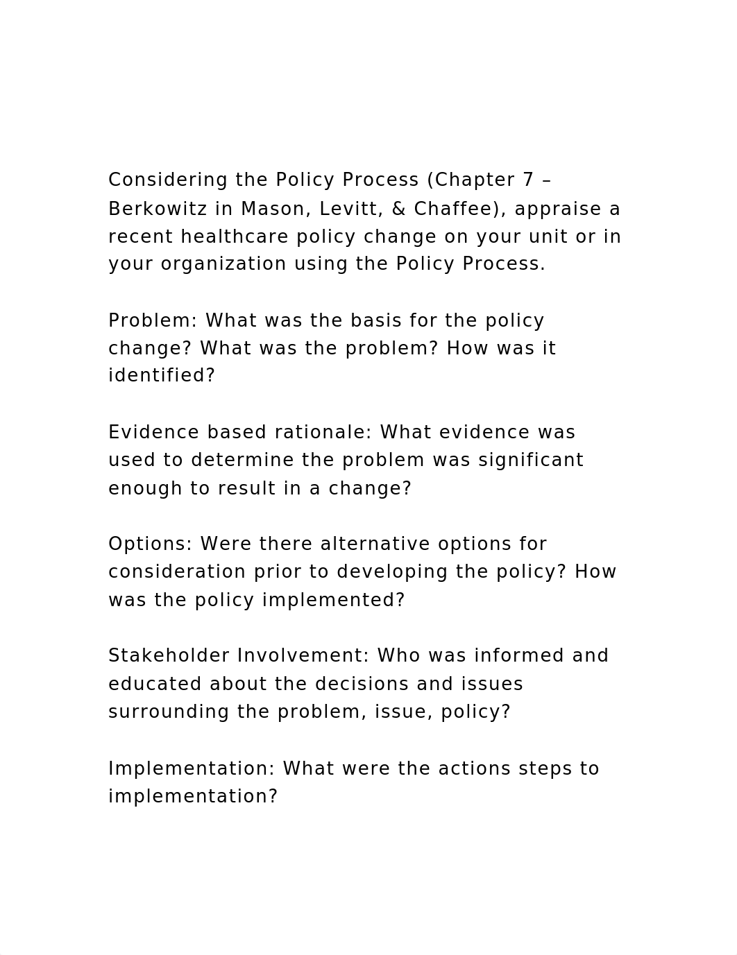 Considering the Policy Process (Chapter 7 - Berkowitz in Mason, .docx_dvvk4lse06s_page2