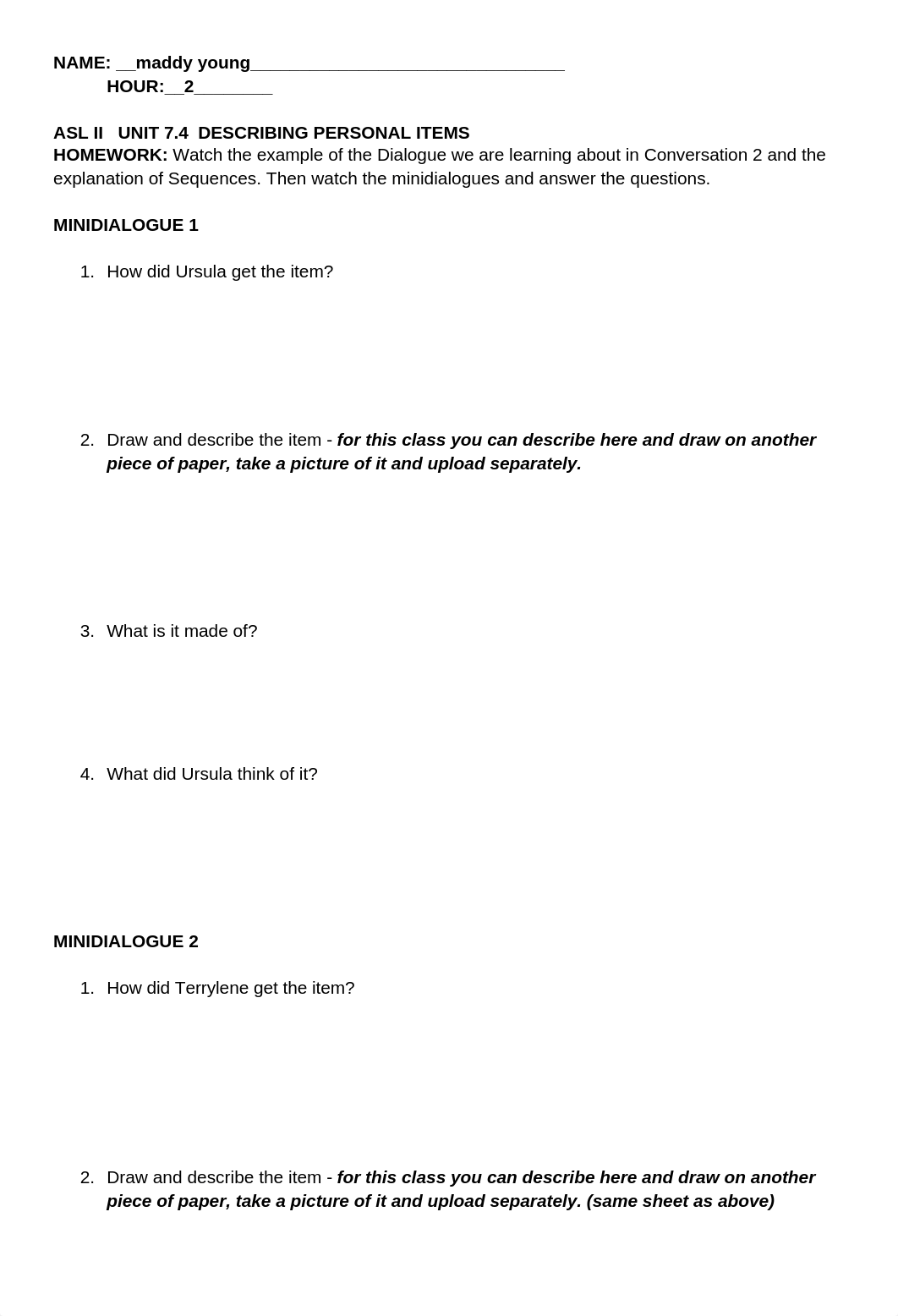 Copy of UNIT 7.4 DESCRIBING PERSONAL ITEMS HOMEWORK.docx_dvvzj2uzs1u_page1