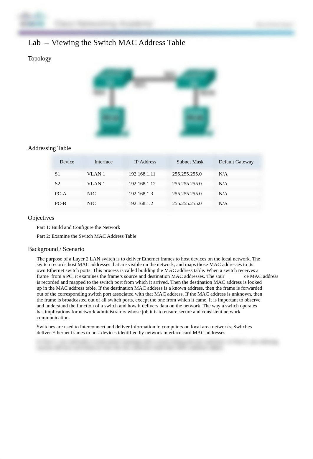 5.2.1.7 Lab - Viewing the Switch MAC Address Table_dvw1wmewidu_page1